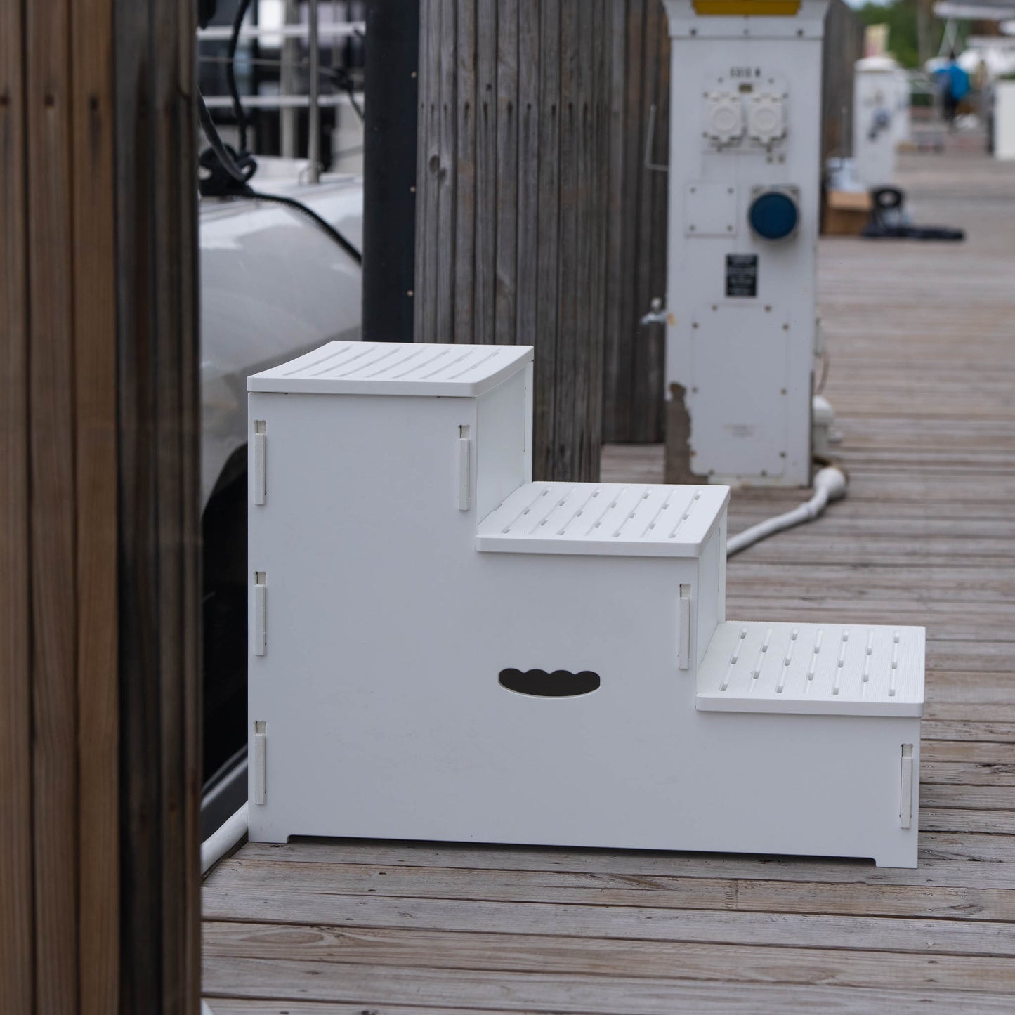 Stowaway Steps: 3 Step Premium Stowable Dock Stairs