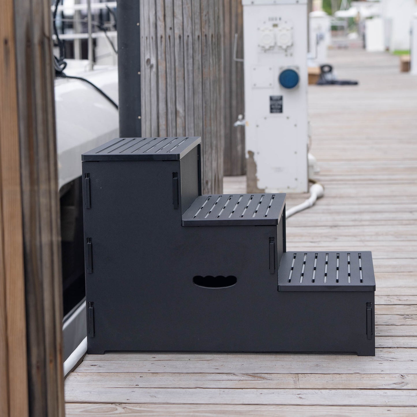 Stowaway Steps: 3 Step Premium Stowable Dock Stairs