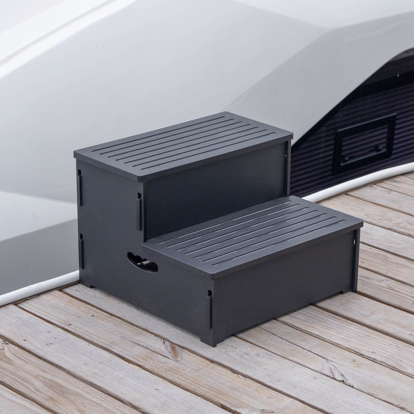 Stowaway Steps: 2 Step Wide Premium Stowable Dock Step