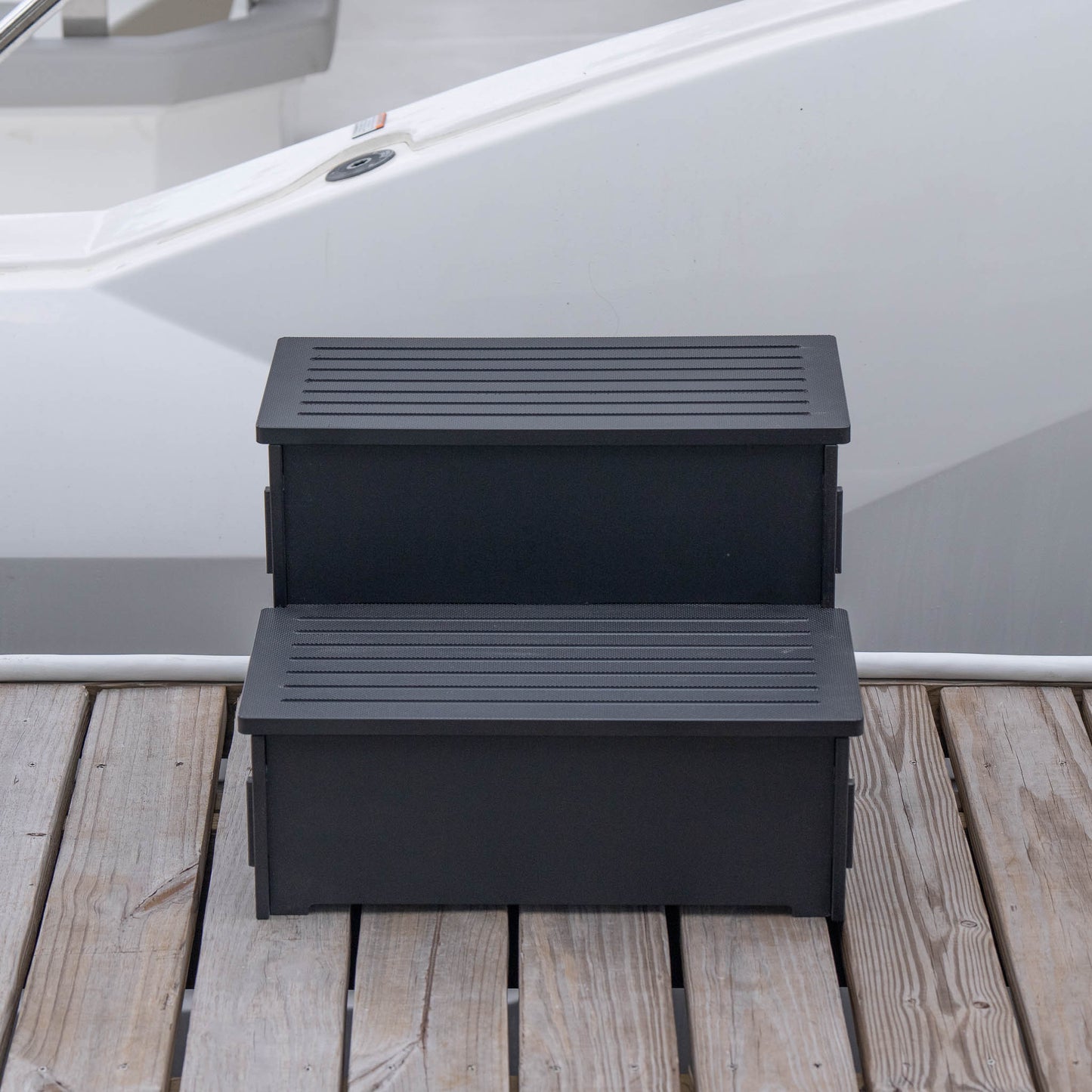 Stowaway Steps: 2 Step Wide Premium Stowable Dock Step