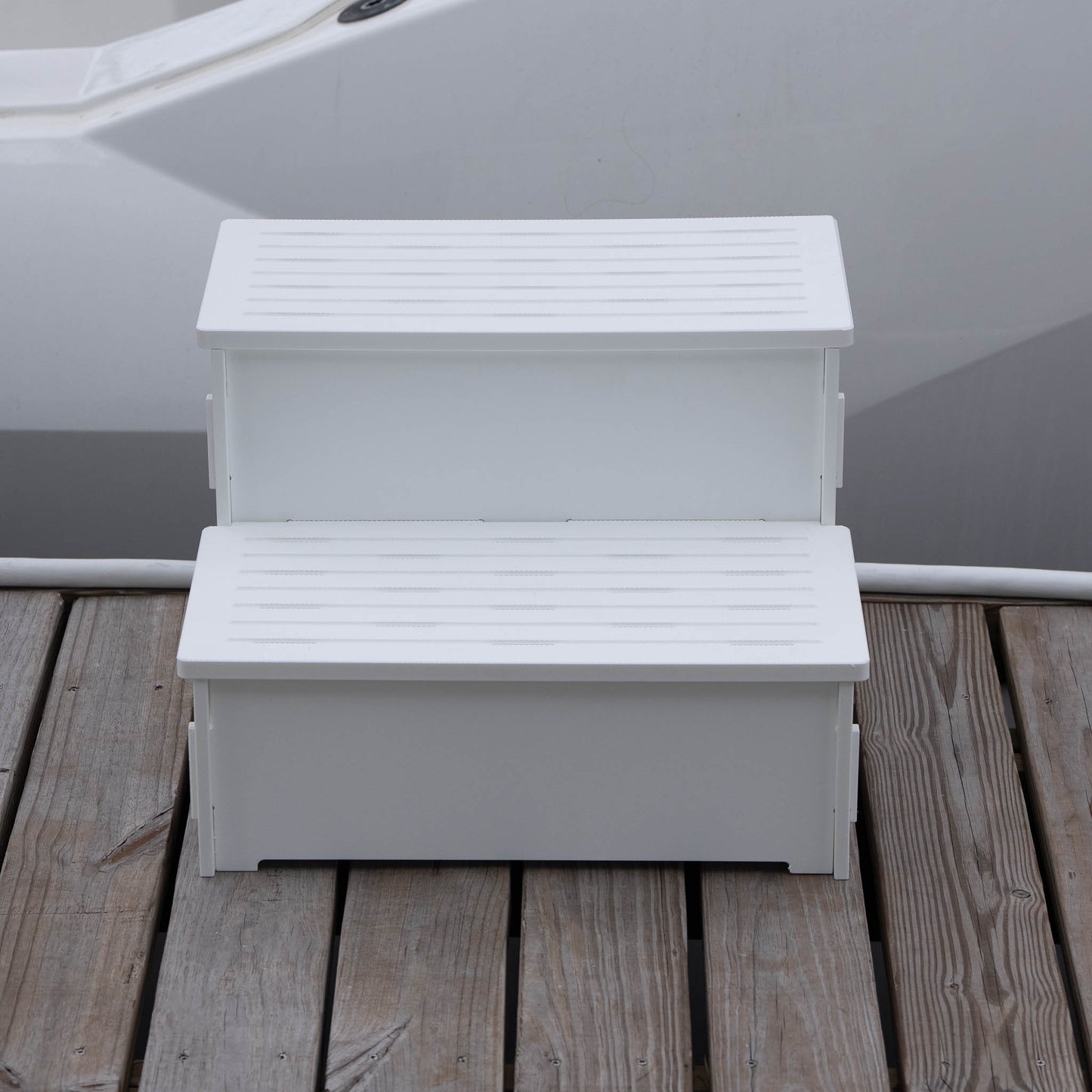 Stowaway Steps: 2 Step Wide Premium Stowable Dock Step