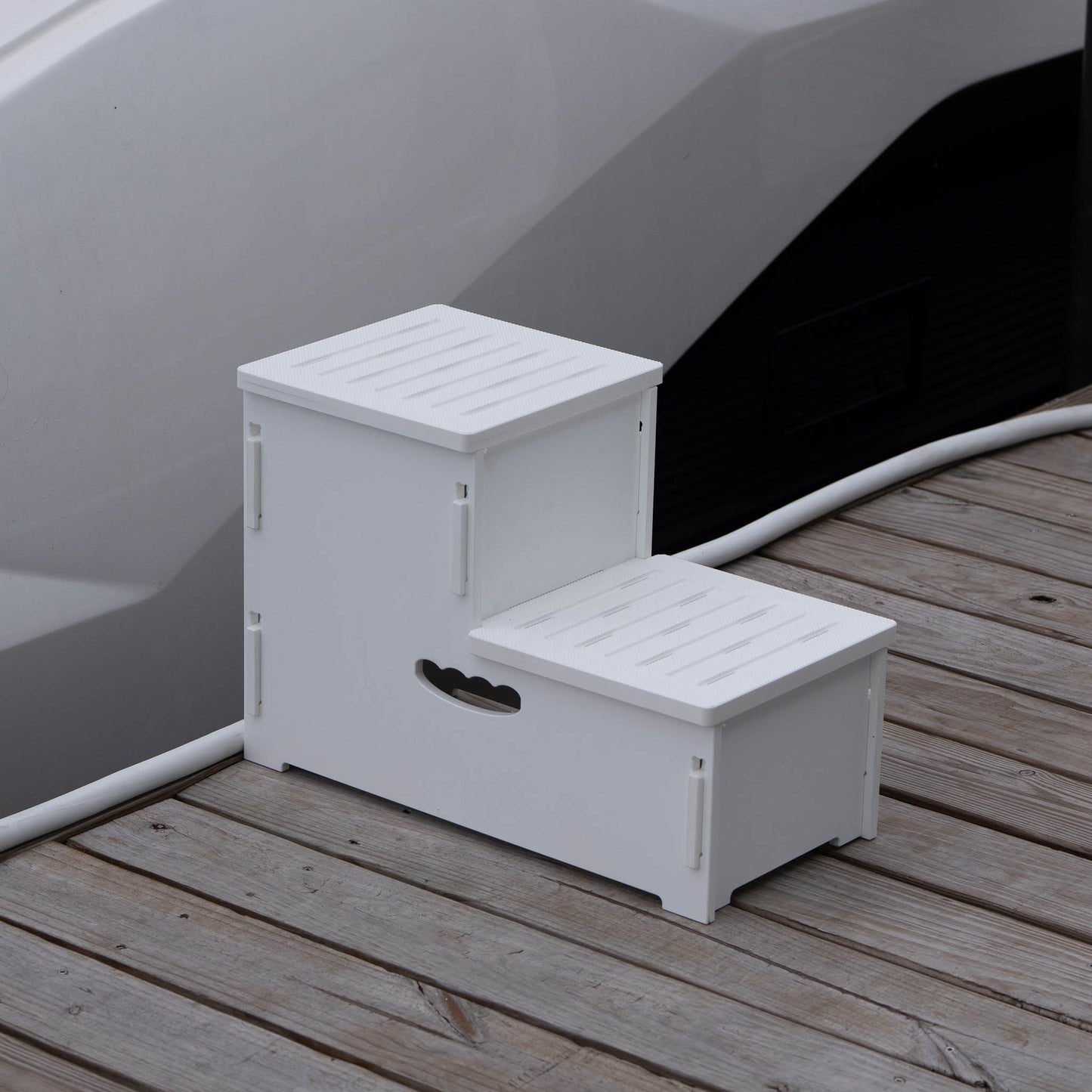 Stowaway Steps: 2-Step Narrow Premium Stowable Dock Step