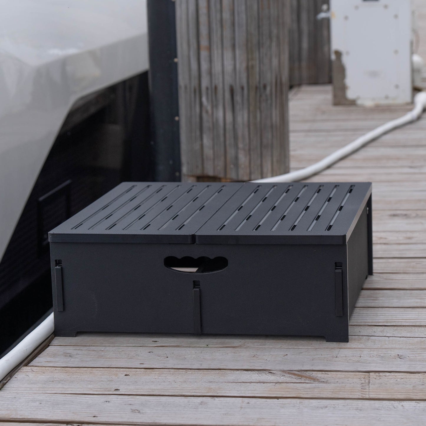 Stowaway Steps: 1 Step Deep and Wide Premium Dock Step