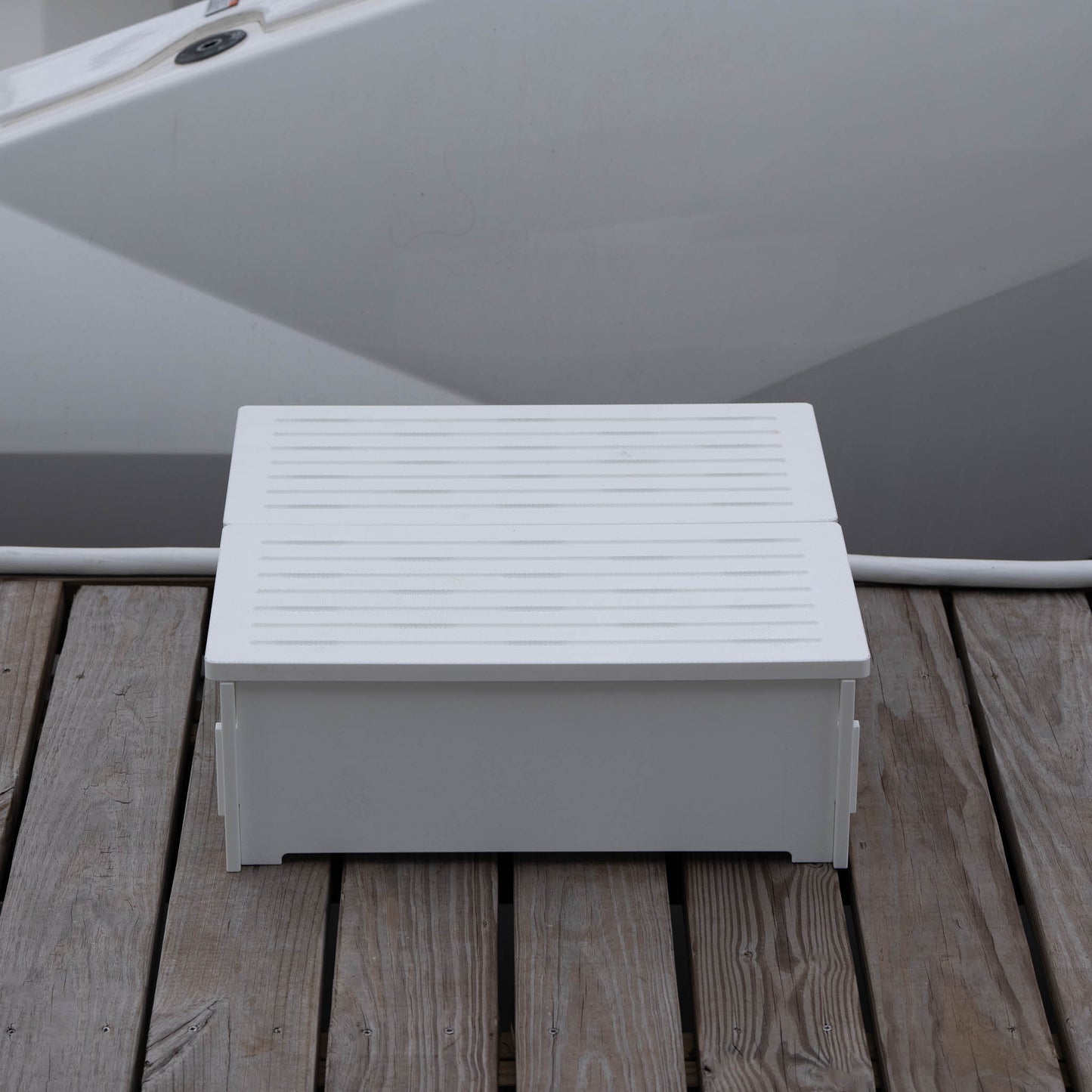 Stowaway Steps: 1 Step Deep and Wide Premium Dock Step