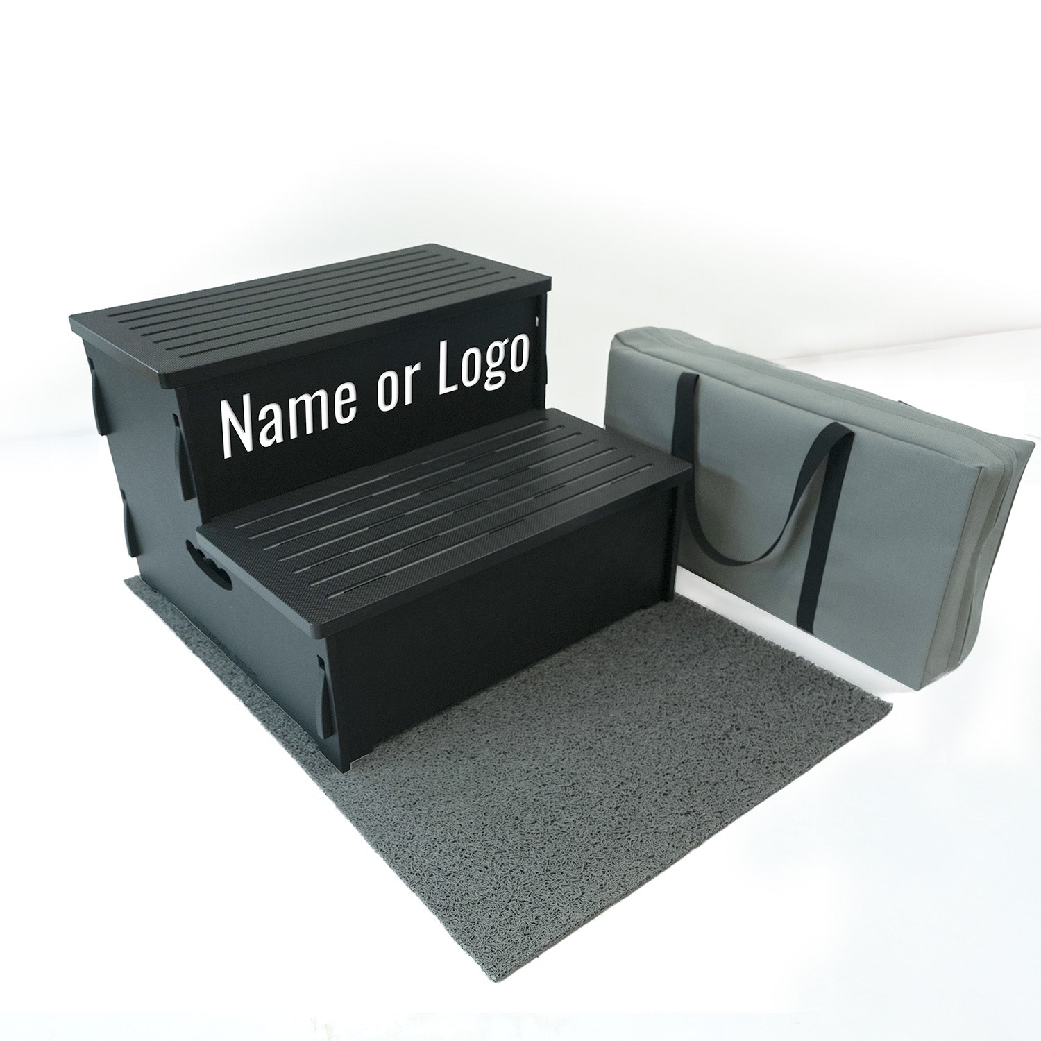 2 Step Wide with custom name or logo on upper panel