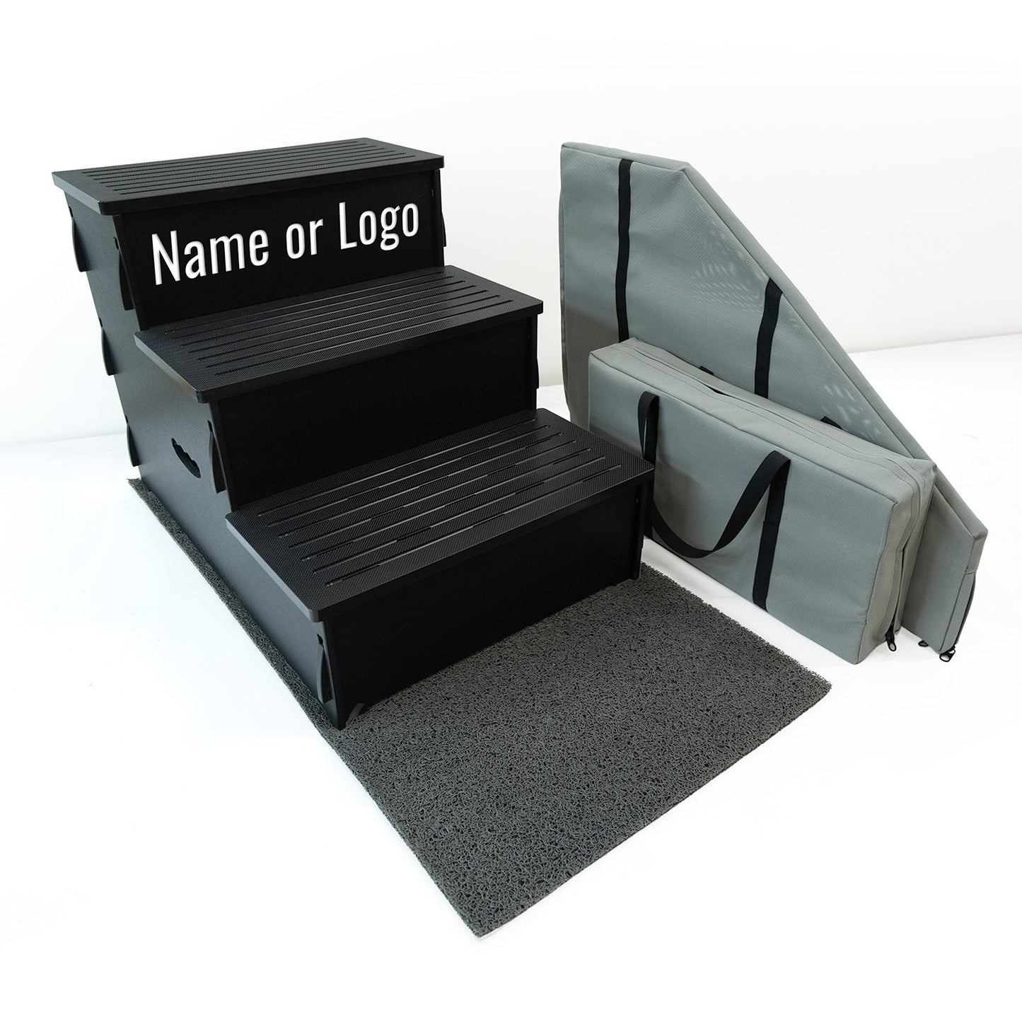 3 Step Name Only Black Customized 1 panel