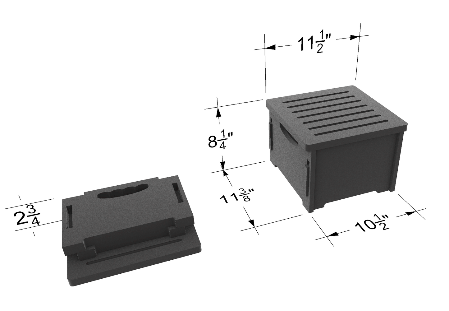 Stowaway Steps: 1 Step Narrow Premium Stowable Dock Step